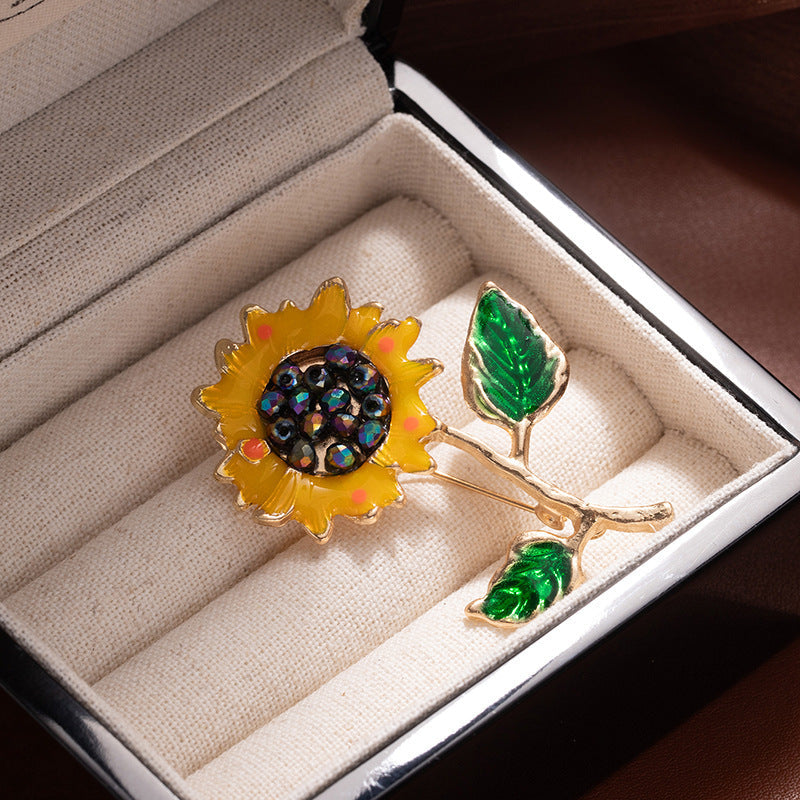 Sunflower Statement Brooch