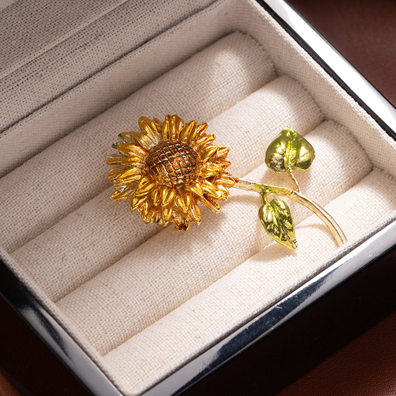 Sunflower Statement Brooch