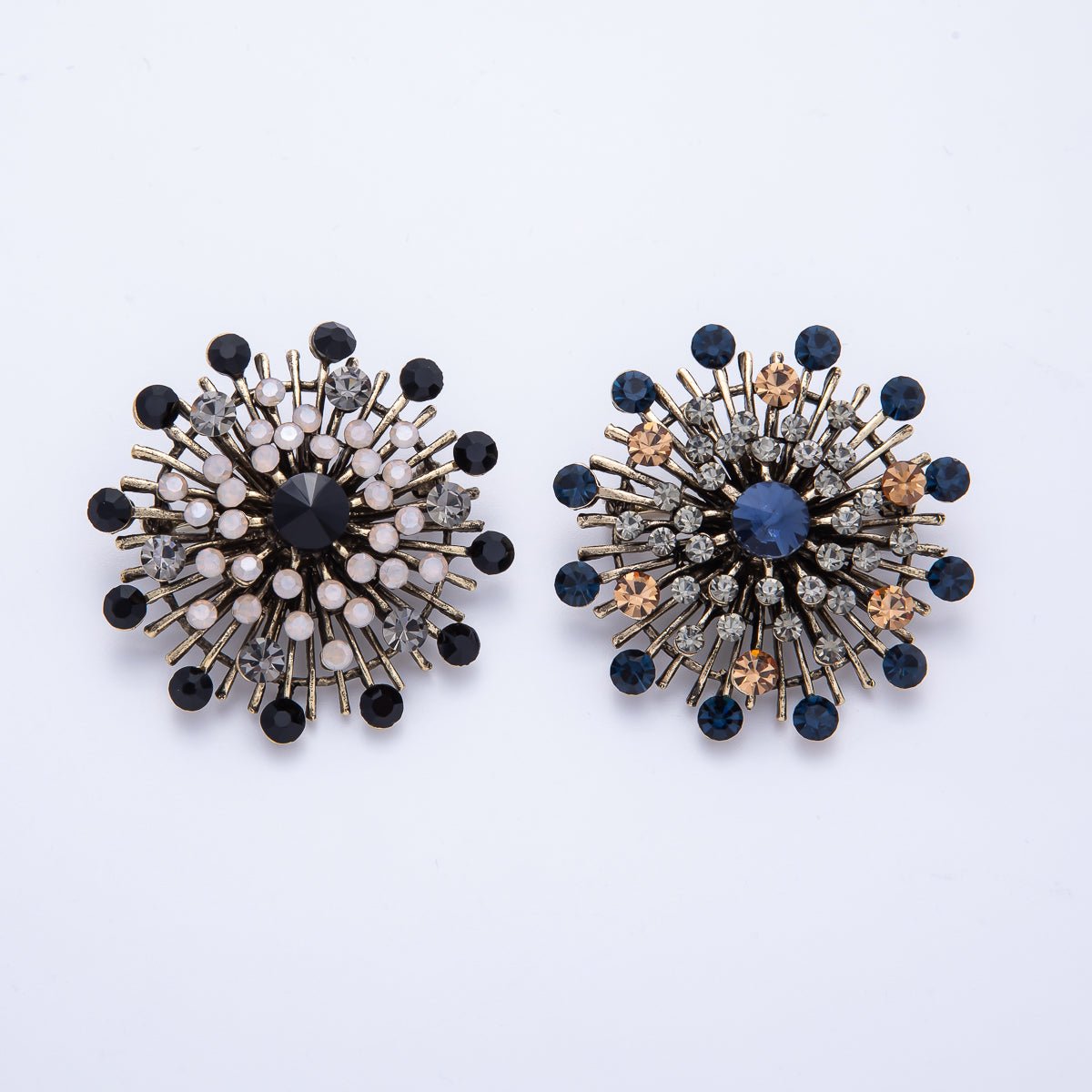 Vintage Celestial Sunburst Brooch