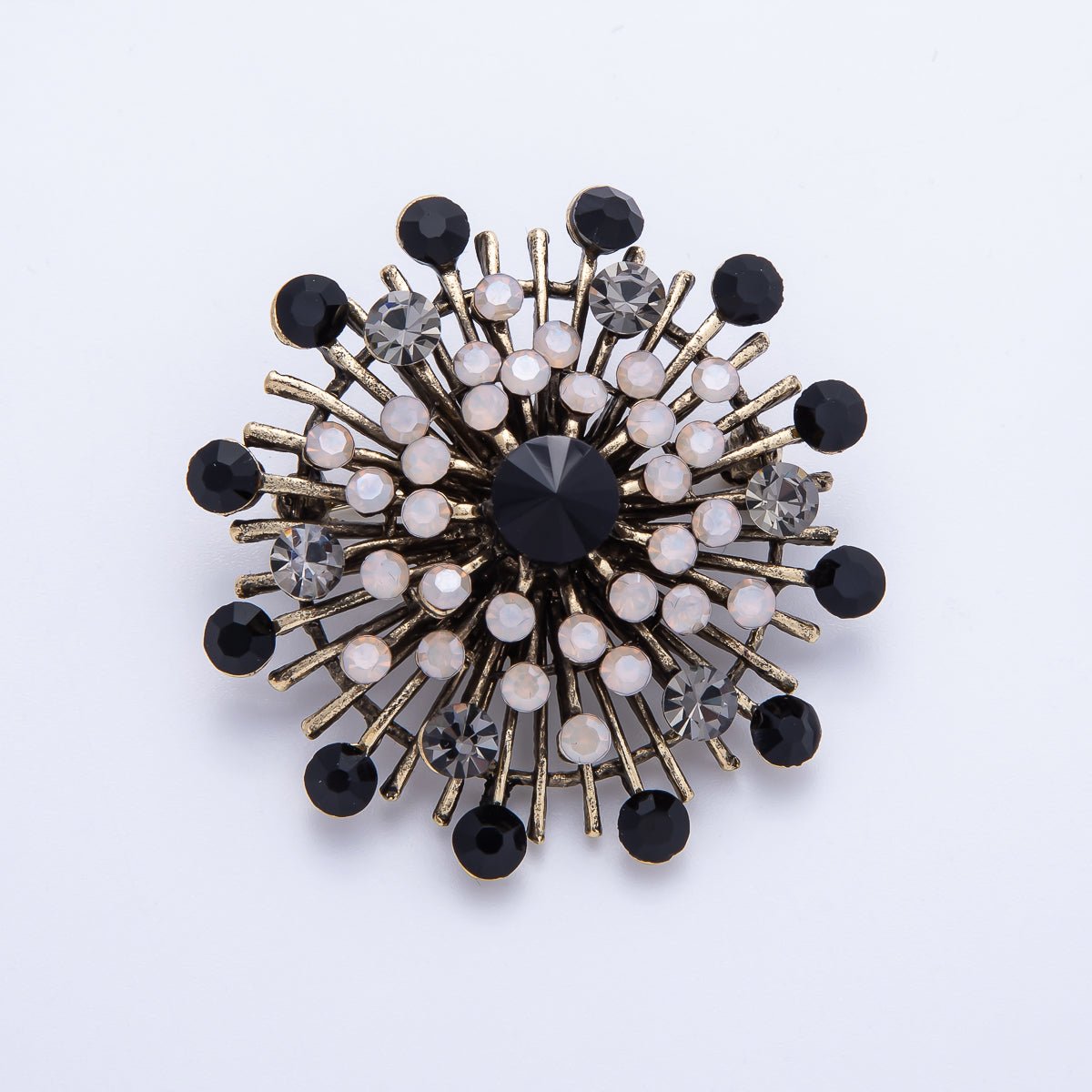 Vintage Celestial Sunburst Brooch