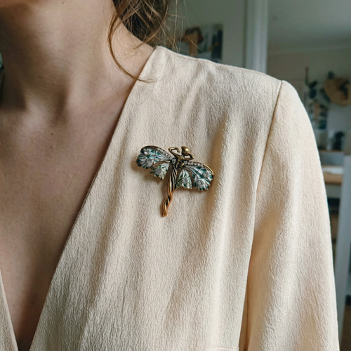 Art Nouveau Fairy Brooch