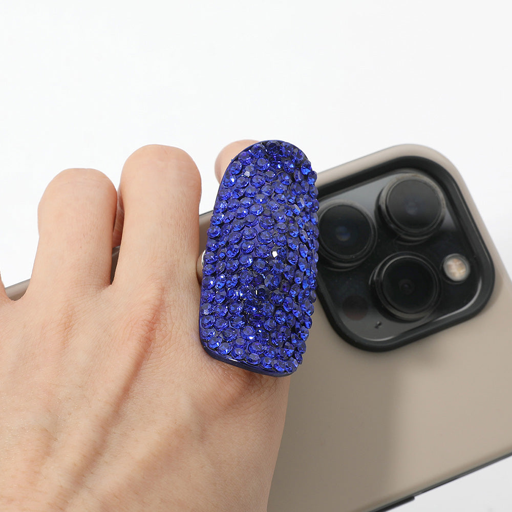Crystal Pavé Stretch Cocktail Ring