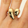 SECRET BOX_Stainless Steel Bold Sculptural Chunky Open Ring