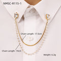 Arrival Square Zircon Stainless Steel Collar Pin High Grade Shirt Neckline Decorative Jewelry