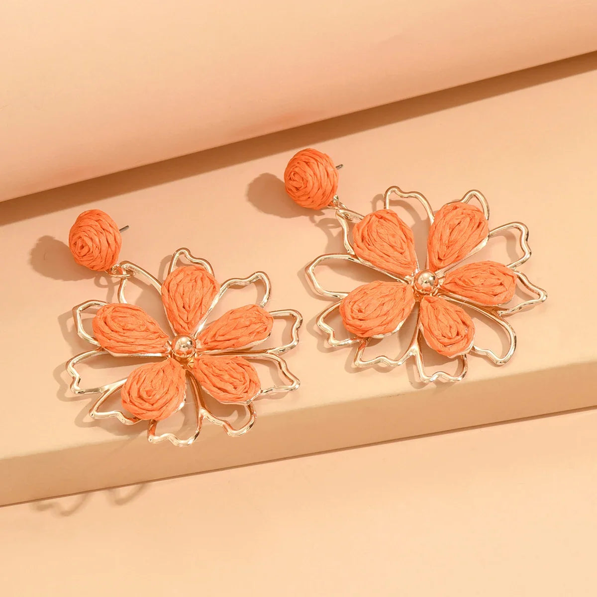 Handmade Bohemian Flower Drop Earrings