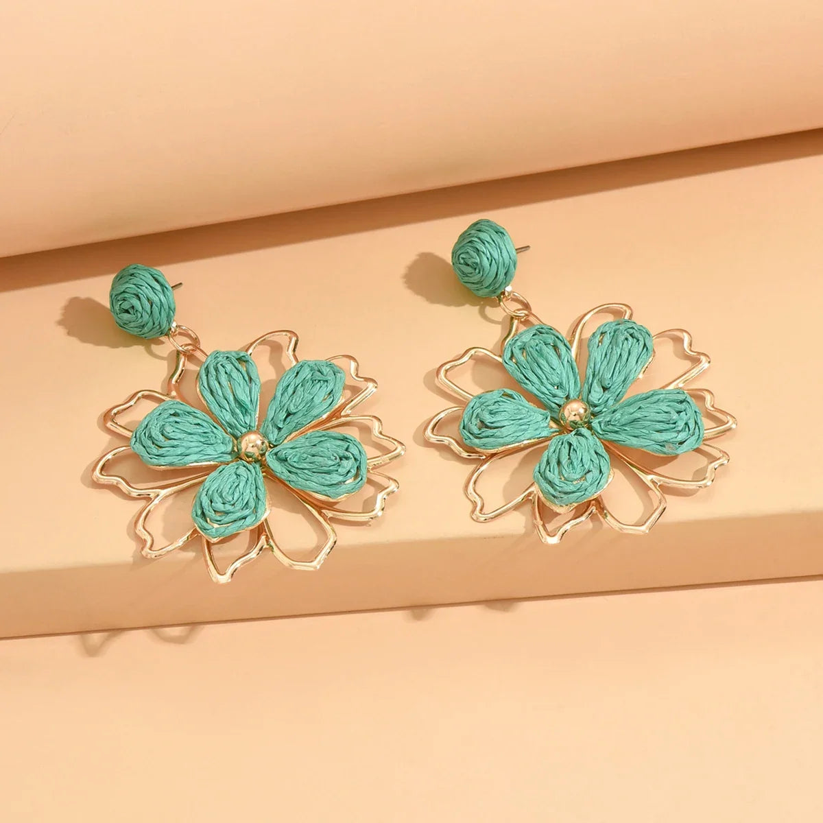 Handmade Bohemian Flower Drop Earrings
