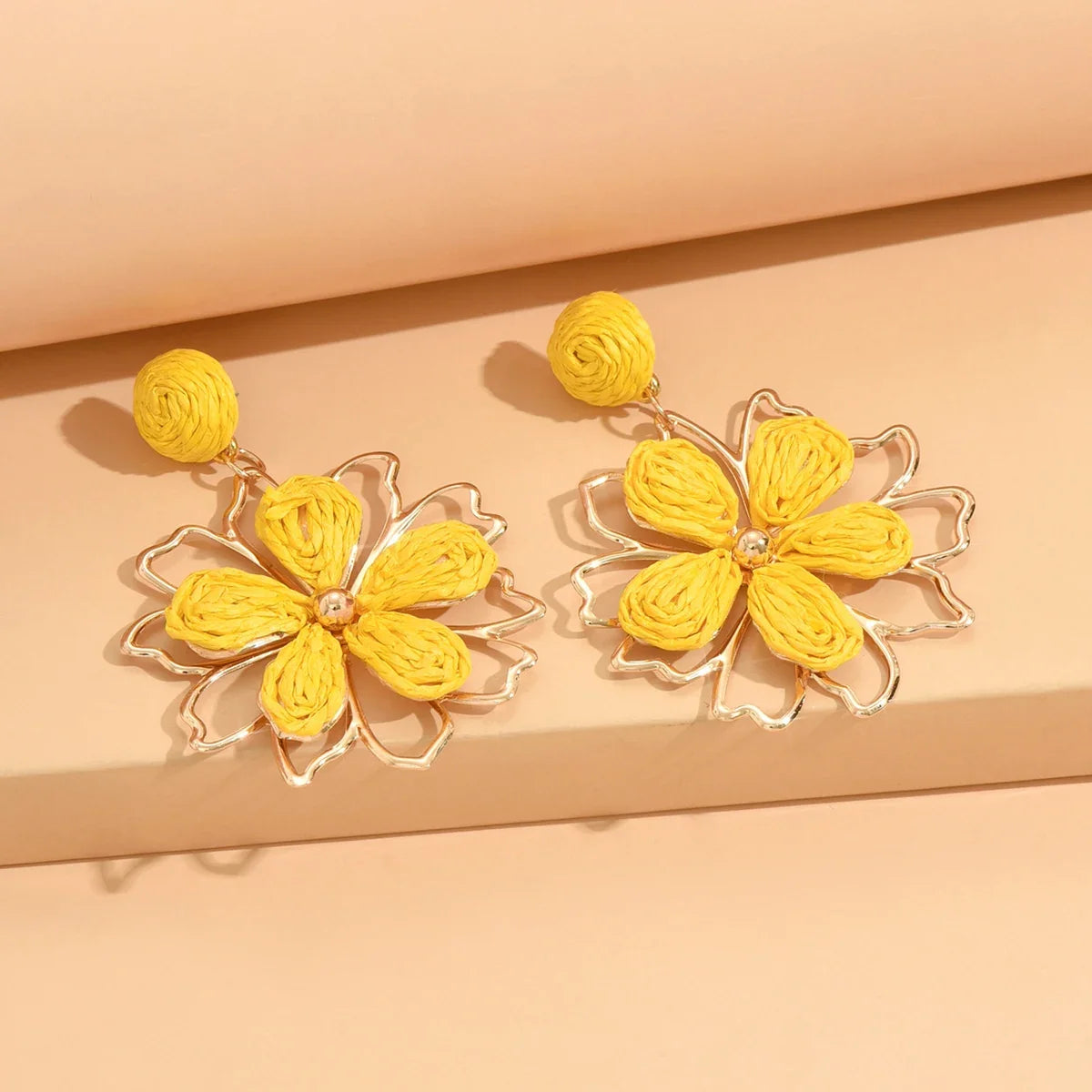 Handmade Bohemian Flower Drop Earrings