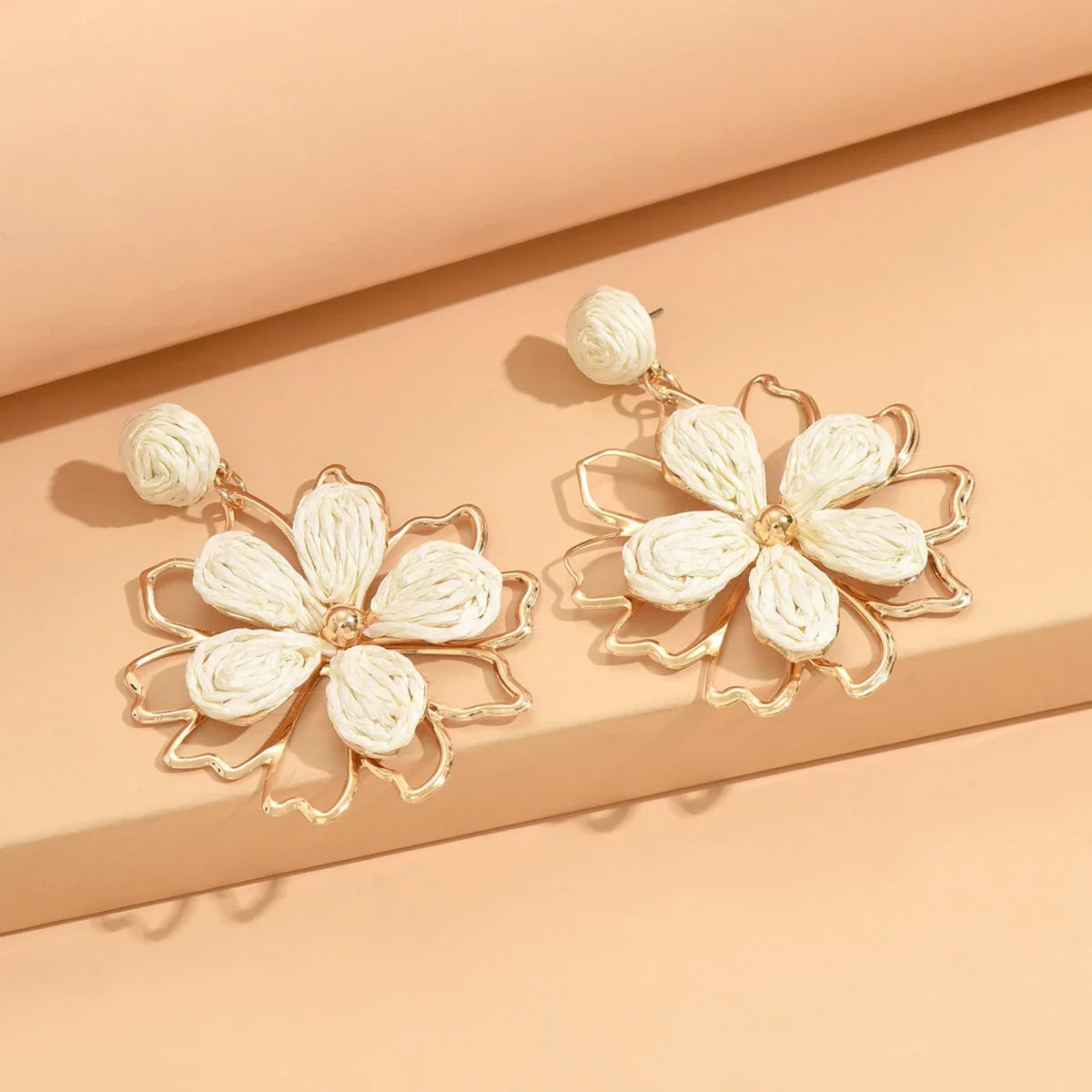 Handmade Bohemian Flower Drop Earrings