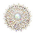 Glass Crystal Bubble Pin Brooch