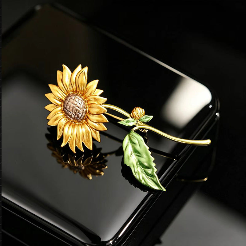 Sunflower Statement Brooch