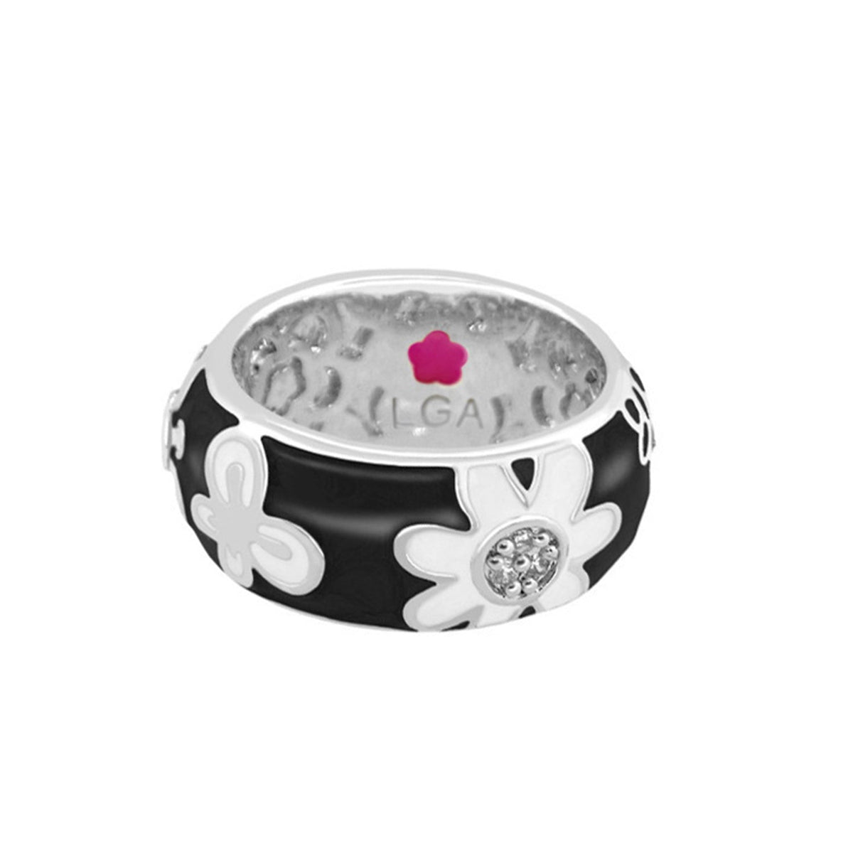 Butterfly World Enamel & CZ Cocktail Ring