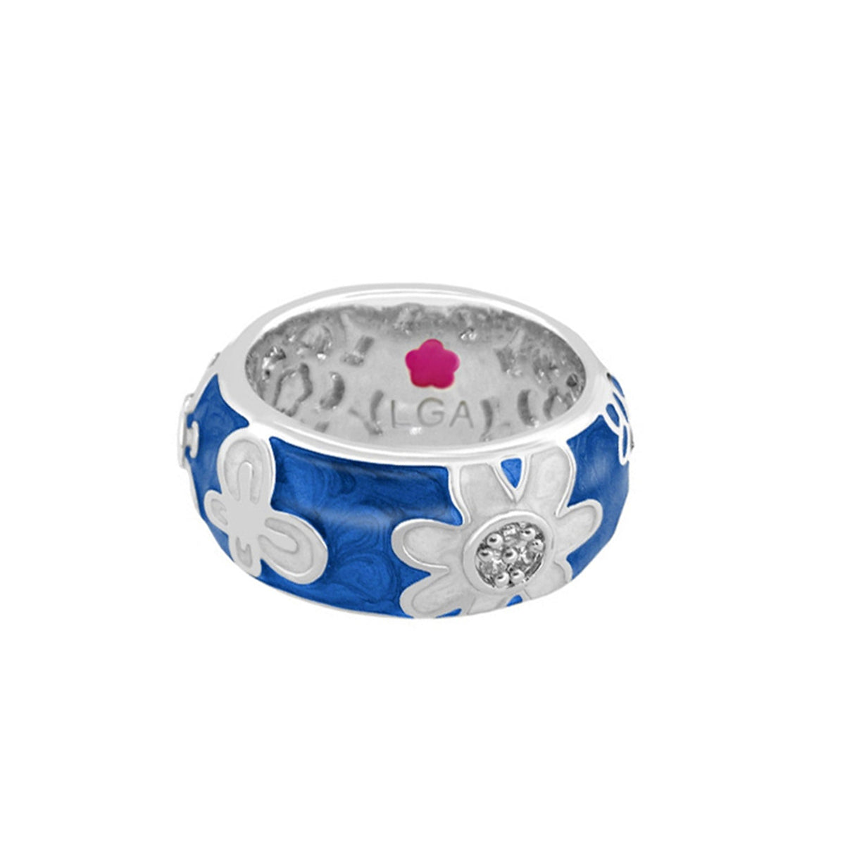 Butterfly World Enamel & CZ Cocktail Ring