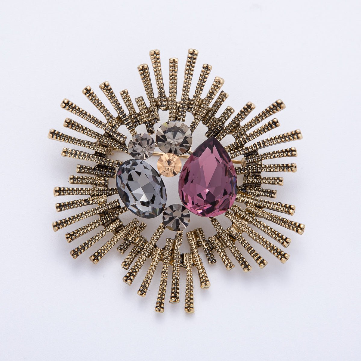 Multicolor Celestial Crystal Brooch